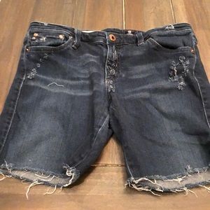 AG super cool distressed denim shorts 31R custom